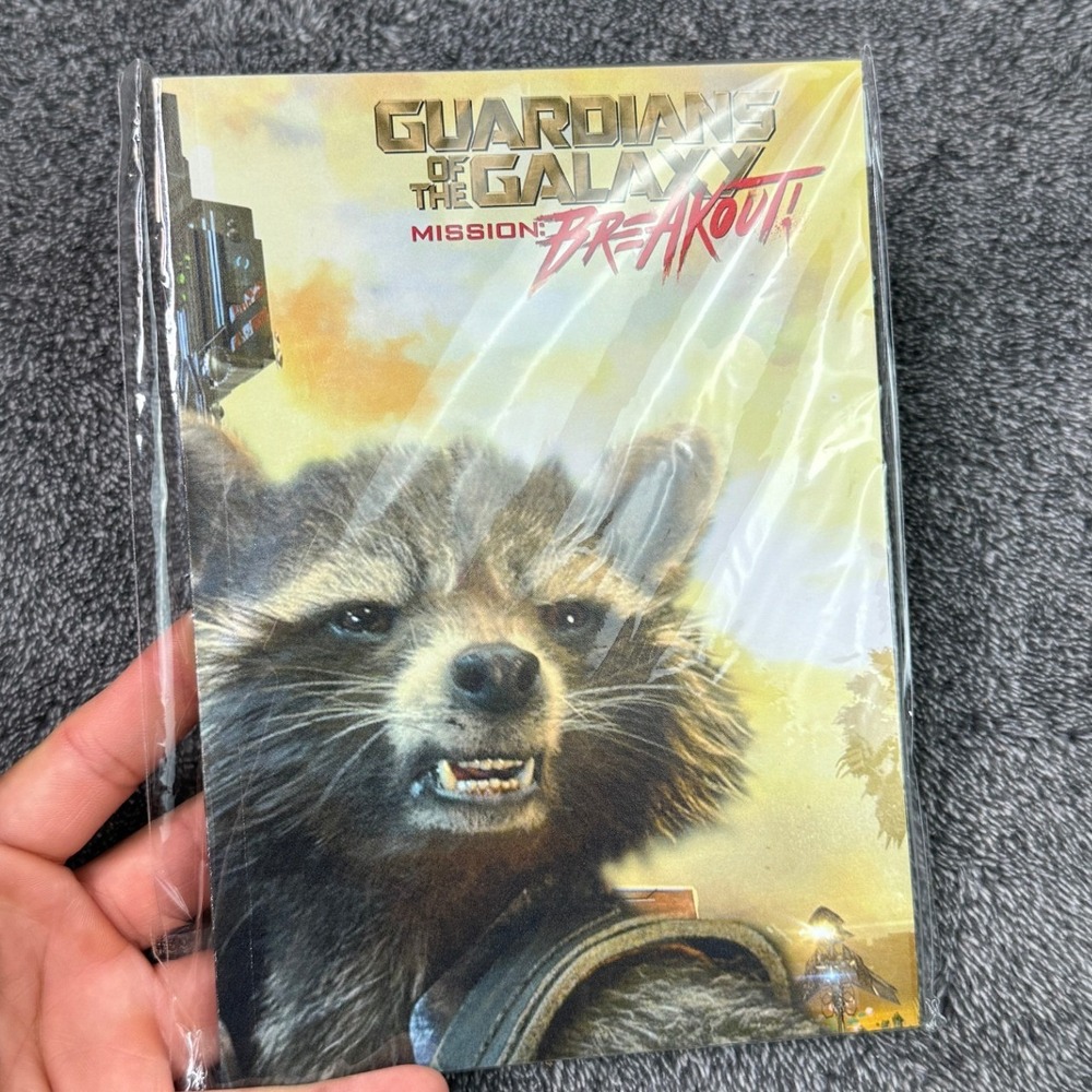 Disney 2017 Guardians Galaxy Mission Breakout Rocket Notebook DCA Marvel New